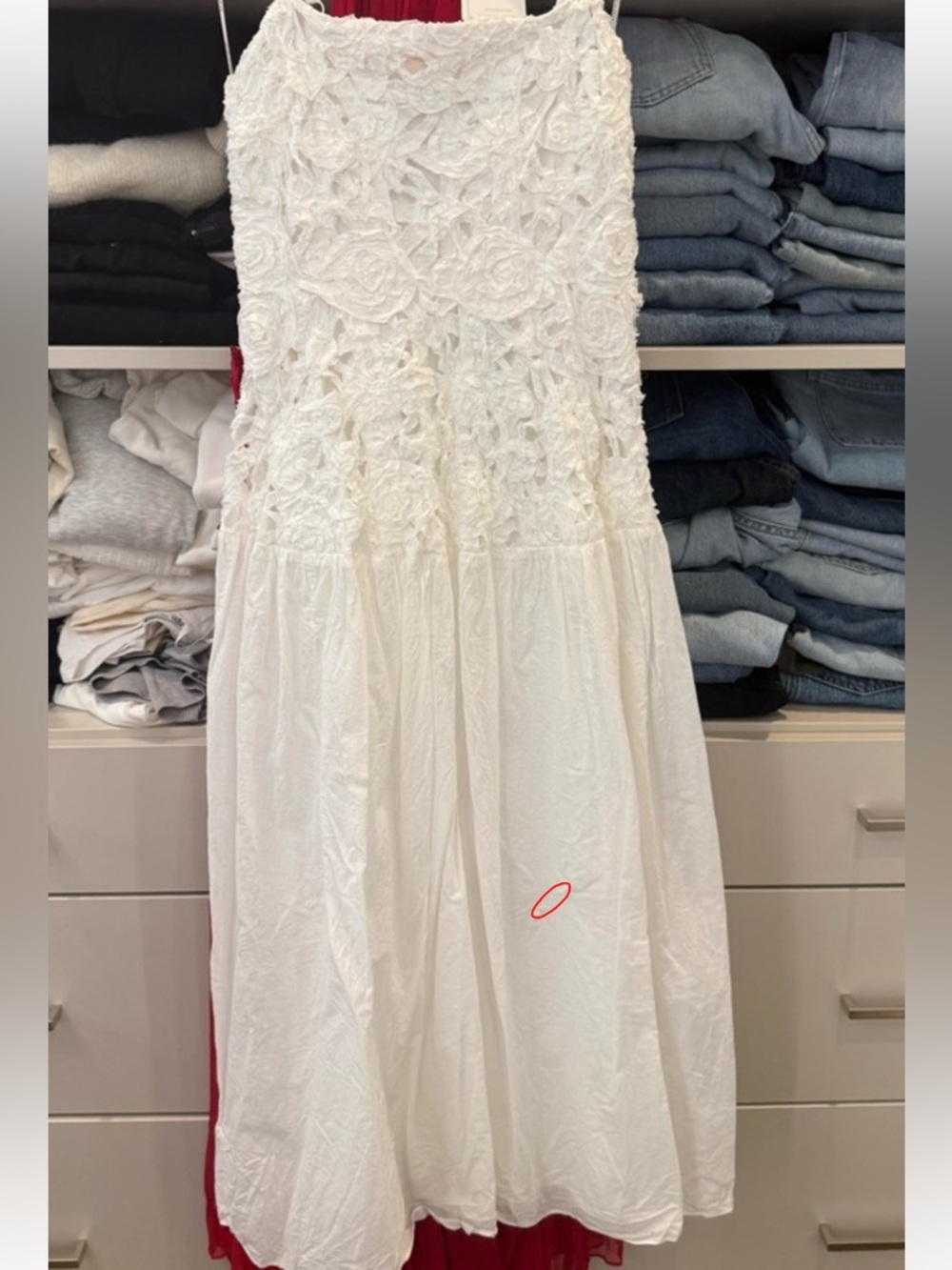 SIMKHAI WHITE Floral Embroidered Strap Maxi Dress - Picture 10 of 10